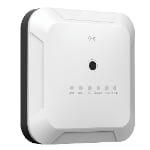 Side view of UWB base station with status indicators.