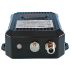 Front view of CJ industrial distance measurement terminal showing antenna and network interfaces