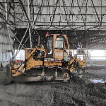 FZ collision avoidance radar installed on a bulldozer for industrial safety and vehicle anti-collision