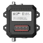 Front view of the FZ collision avoidance radar unit, showing ports, labels, and indicator panel