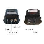 Two electronic devices with labeled ports: 4G/WIFI, UWB (optional), and Antenna N on the left; DC Connector and RJ45 Port on the right.