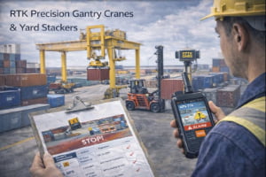 Gantry Crane & Yard Stacker RTK Precision Case Study: Container Yard Throughput and Position Accuracy