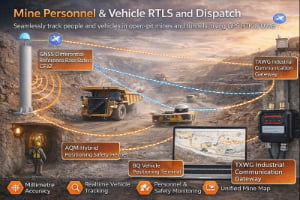 Mine Personnel & Vehicle RTLS and Dispatch