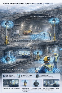 Tunnel Personnel Real-Time Location System (UWB RTLS)